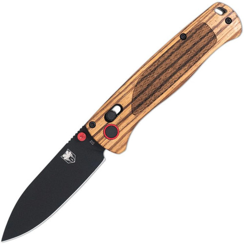 cobratec zebrawood bar lock d2 folding knife