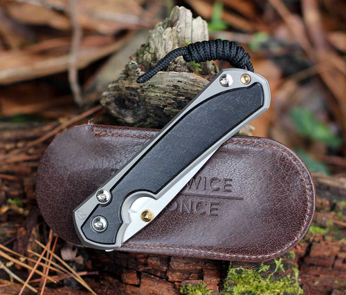 Chris Reeve Sebenza 31 L31-1130 3.61" MagnaCut tanto blade with Bog Oak inlay