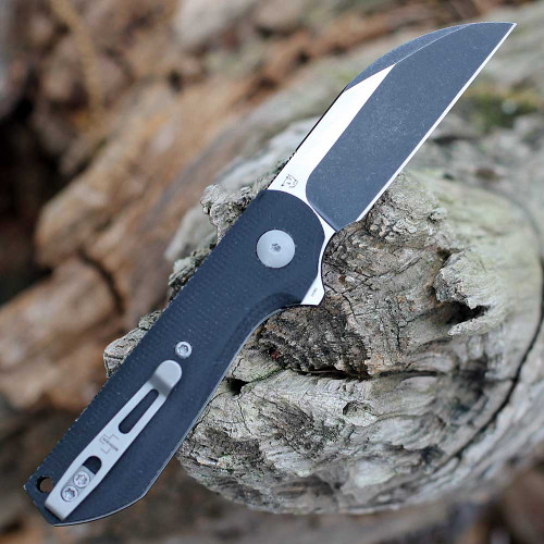 Boker Plus Corvus 01BP0071 2.76" Nitro‑V Wharncliffe, black Micarta handle