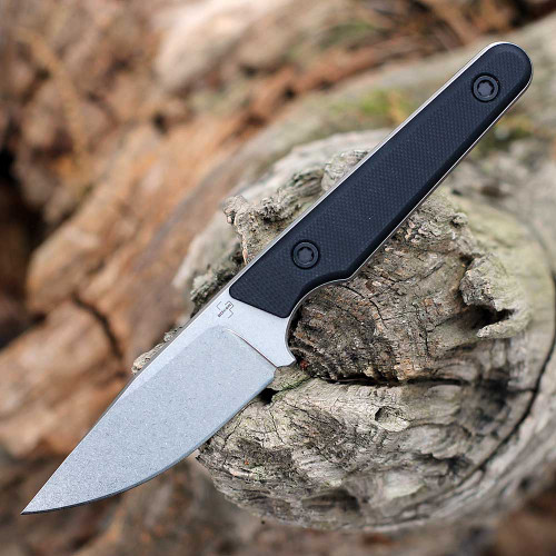 Boker Plus Sentinal 02BP0027 2.95" 14C28N clippoint with black G‑10 scales