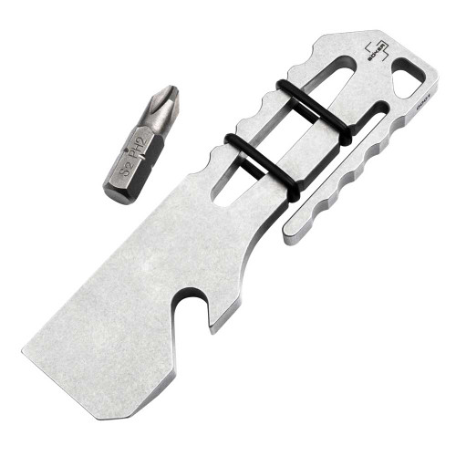 Boker Grift with Phillips bit inserted and lanyard hole detail