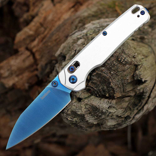 Kershaw Bel Air Cryo Raw 6105RAWBLU 3.13" MagnaCut blue reverse‑tanto blade