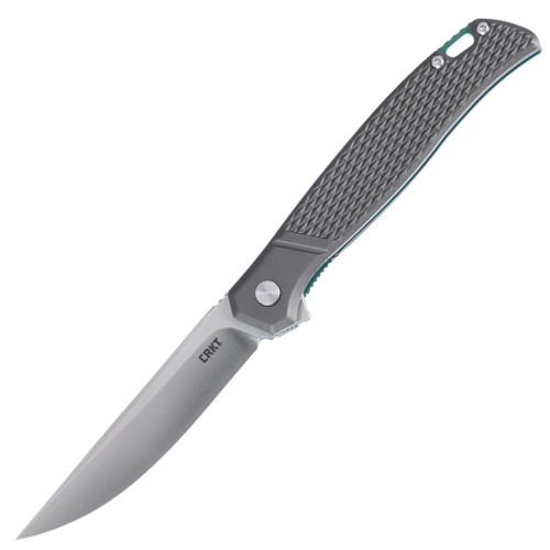 CRKT Scar Silver Aluminum D2 Flipper Knife K440XXP