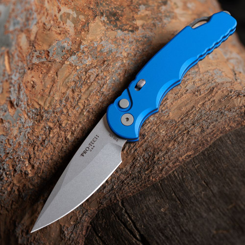 Pro-Tech TR-5 Automatic T501-BLUE Blue S35VN Tactical Knife