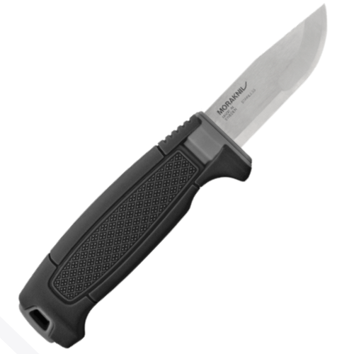 Morakniv Amberg Compact (S) — Black Skies, 3.03 in. 12C27 stainless fixed blade with ferro rod compatible spine, 14699