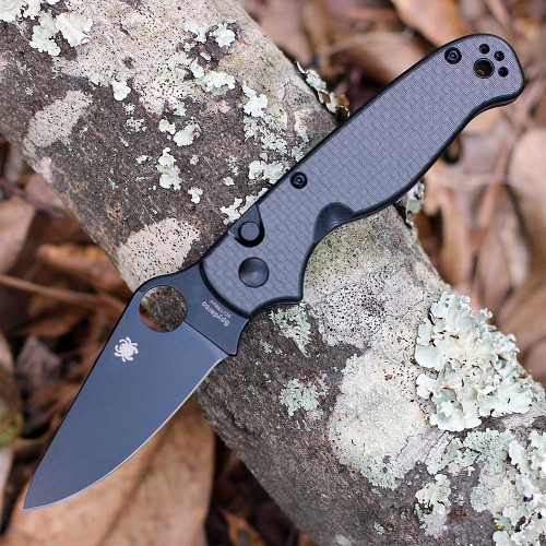 pyderco ButtonUp C275CFPBK carbon fiber black oxide blade open