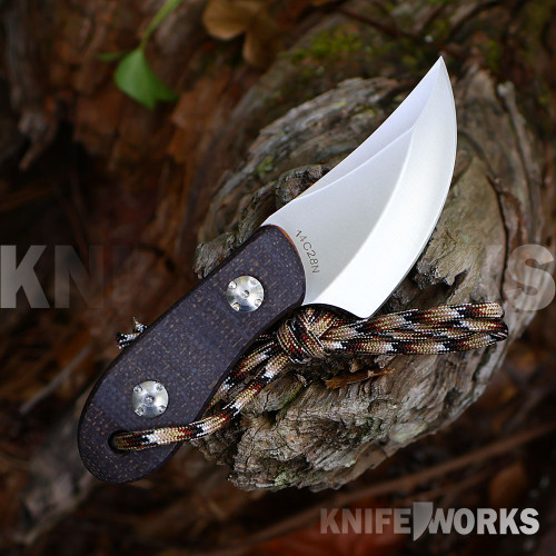 Muela Mouse-7M 02MU208 14C28N Sandvik stainless blade — 2.76 in, 0.14 in thick, full tang, corrosion resistant, compact field knife