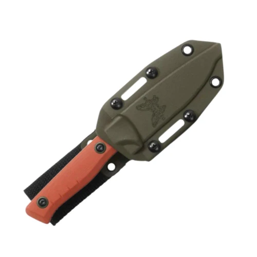 Benchmade SlipRidge Fixed 15650-01 OD Green Boltaron Modular Sheath Detail View