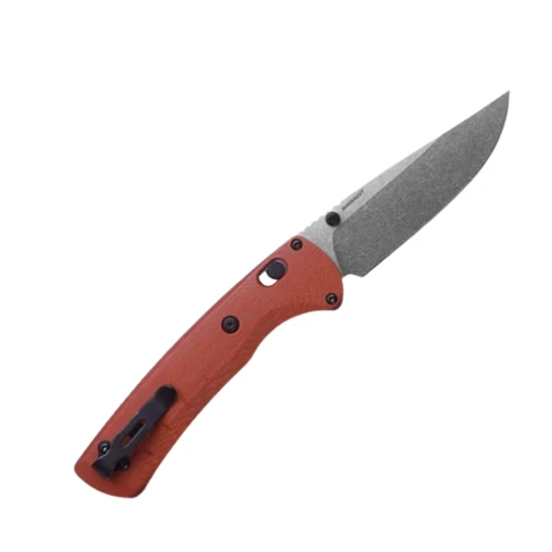 Benchmade SlipRidge 15090-01 CPM MagnaCut Satin Modified Clip-Point Blade Open Detail View