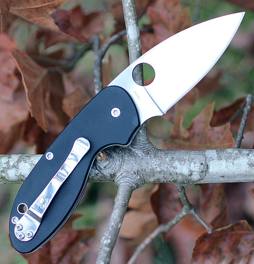 8Cr13MoV Satin Plain Edge Folding Knife