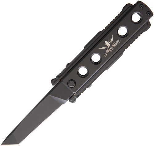Jesse James Knife Co. Nomad Titanium-JJKC1B, 4.0 in. Tanto Uddeholm AEB-L Steel Black PlainEdge