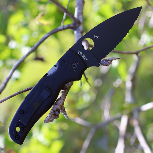 Tactical Serrated Pocket Knife USA Made