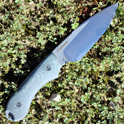 Bradford Guardian4 3D, 4.625" N690 Plain Blade, Black Micarta Handle