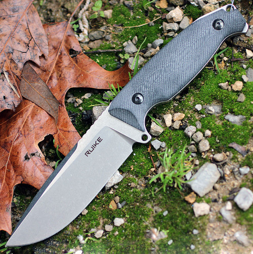 Ruike Jager F118B, 4.5" 14C28N Plain Blade, Black G-10 Handle