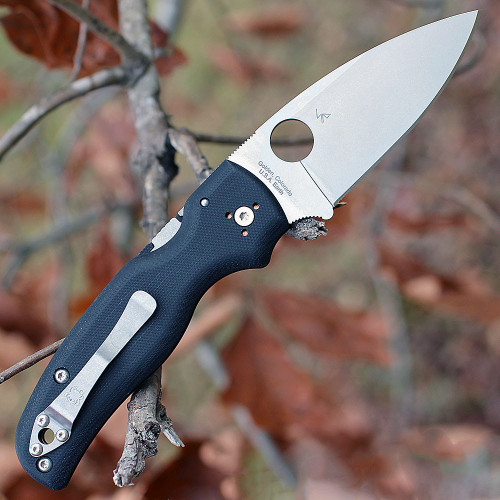 Spyderco Shaman G-10 Scales C229GP, Plain Blade