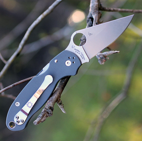 Maxamet tool steel leaf shaped blade close up