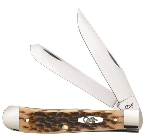 Case 6540 Trapper w/Clip, Amber Bone SS (6254 SS)