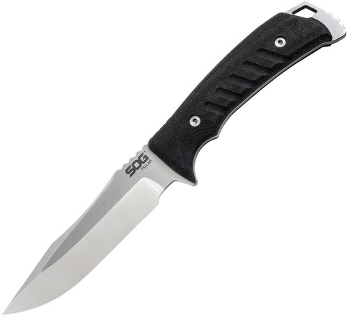SOG UF1001 Pillar, 5" S35VN Blade, Black Canvas Micarta Handle