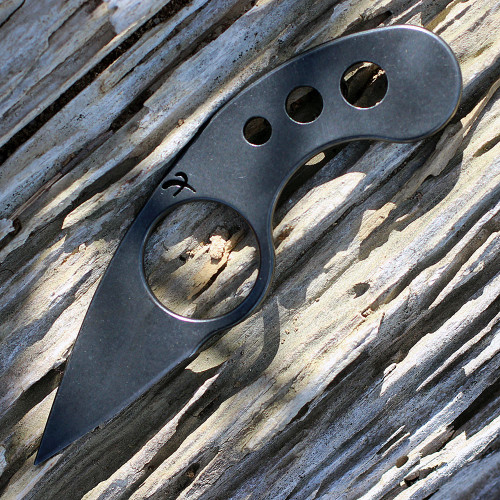 Fred Perrin FRDGN La Griffe Neck Knife, 1.5" 440C Plain Blade, Stainless Handle