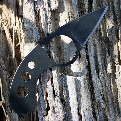 Fred Perrin FRDGN La Griffe Neck Knife, 1.5" 440C Plain Blade, Stainless Handle