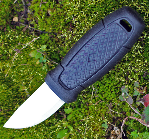 Mora Eldris, 4.3" 12C27 Plain Blade, Black Polymer Handle