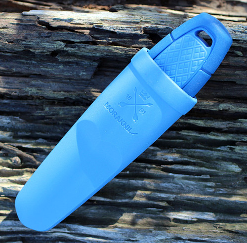 Mora Eldris, 4.3" 12C27 Plain Blade, Blue Polymer Handle