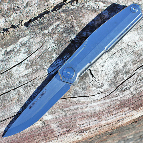 Real Steel 7811 G3 Puukko Scandi, 3.5" 14C28N Plain Blade, Stainless Handle