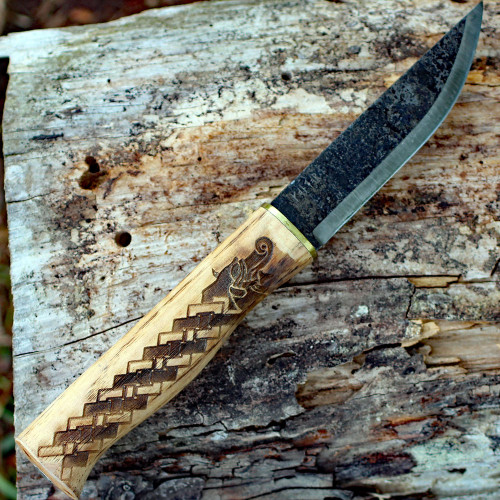 Condor Norse Dragon Knife 1021-3.8HC, 3.88 in. 1095 High Carbon Steel Blade, Wood Handle