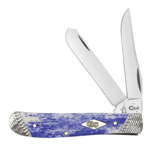 Smooth Ultraviolet Mini Trapper, 2.7" Tru-Sharp Stainless, Mirror-Polished Blade, Ultraviolet Bone Smooth Handle
