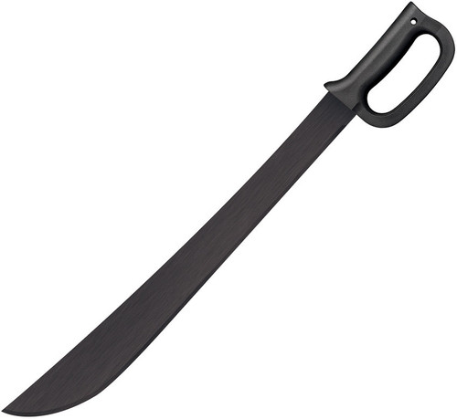 Cold Steel Latin D-Guard Machete CS-97AD21S 65Mn Black Matte Blade Detail View