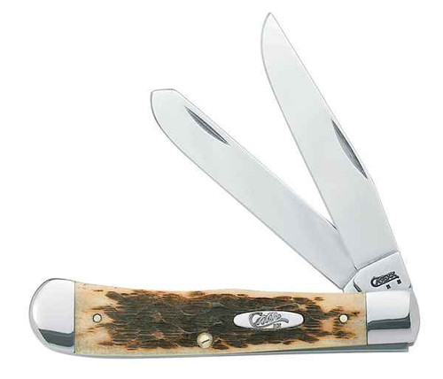 Case 164 Trapper, Peach Seed Jig Amber Bone (6254 SS)