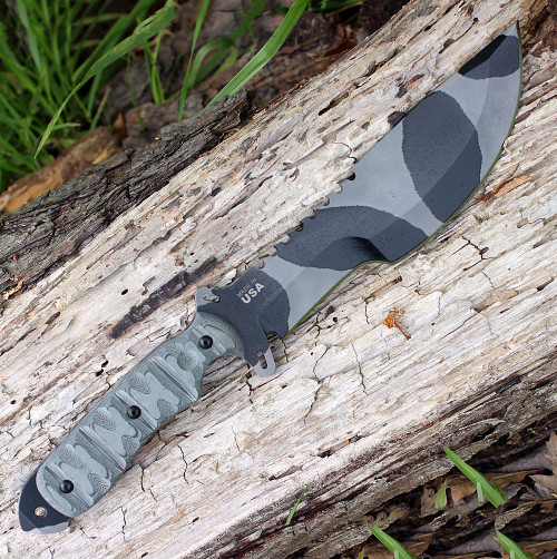 TOPS Knives SXB-10 CAMO Skullcrusher's Xtreme Blade 15.75 in. Fixed Blade Designed by EJ Snyder