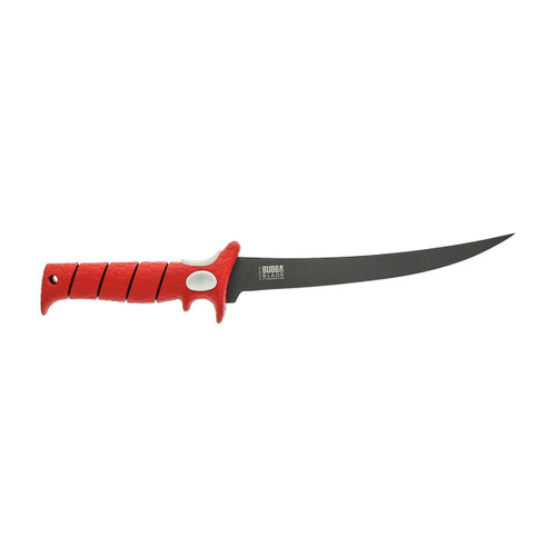 Bubba Blade 7 Tapered Flex Folding Knife, 1112554, Red TPR Handles