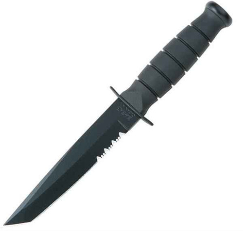 Ka-Bar Short Tanto Kraton (5.25" Black 1095 Cro-Van) 1255