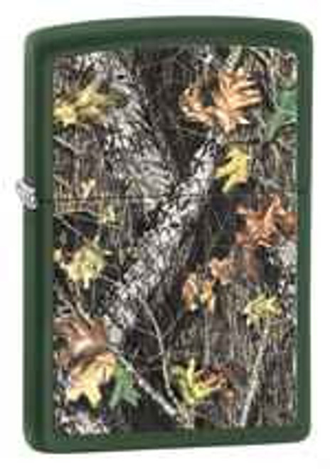 Zippo Z28332 Classic Lighter, Mossy Oak Break-Up, Green Matte