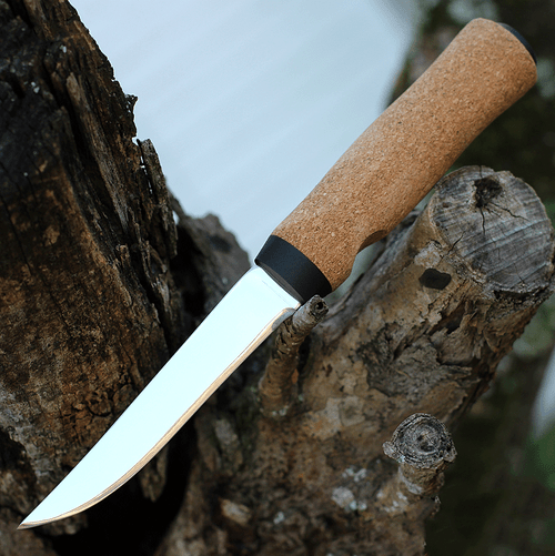Helle Hellefisk Fishing Knife, 4.84 in. Sandvik 12C27 Steel Blade, Cork Handle