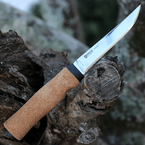 Helle Hellefisk Fishing Knife, 4.84 in. Sandvik 12C27 Steel Blade, Cork  Handle