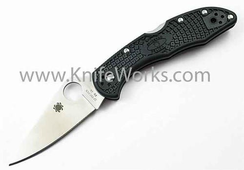Spyderco Delica 4 Flat Ground Black C11FPBK