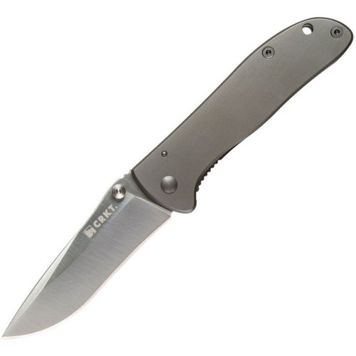 CRKT Gusset Ken Onion Gray TiNi Folding Knife 330GGP | Knifeworks
