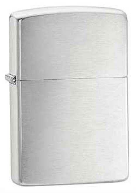 Zippo Z200 Lighter, Brushed Chrome
