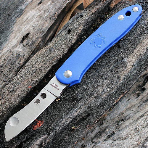 Spyderco Roadie Blue C189PBL Open