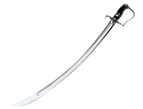 Cold Steel 88S 1796 Light Cavalry Saber, 33" 1055 Carbon Steel Blade, Leather Scabbard