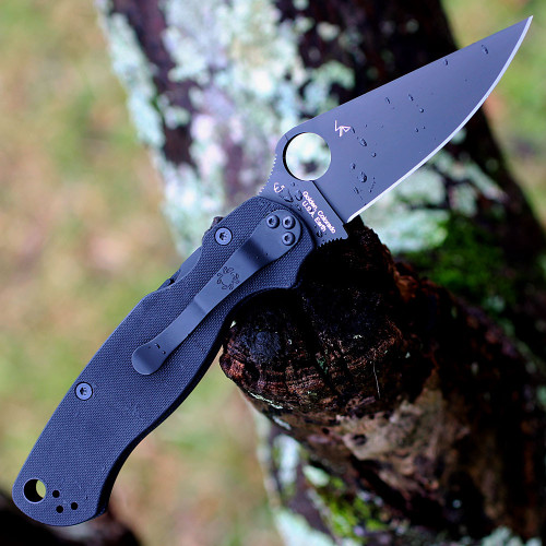 CPM S45VN Black DLC Plain Edge Blade