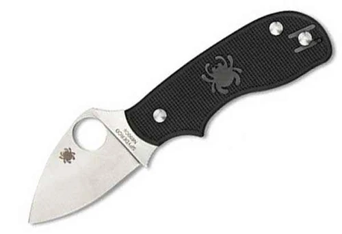 Spyderco Squeak C154PBK non-locking pocket knife with 2 inch N690 steel blade.