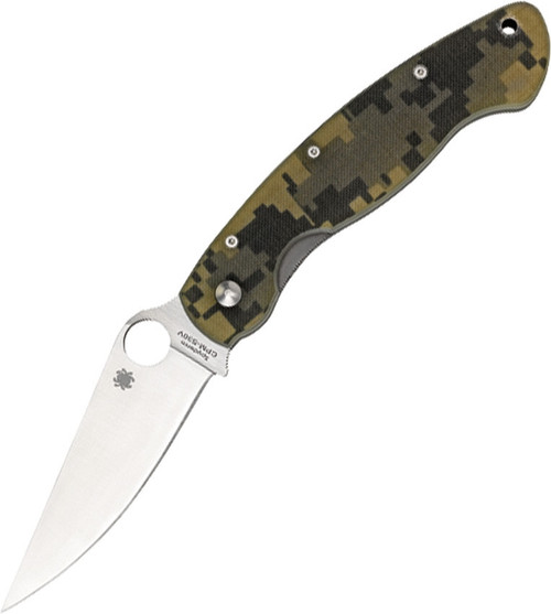 Spyderco Military™ Model- Camo G10 (4.00" Satin S30V) C36GPCMO