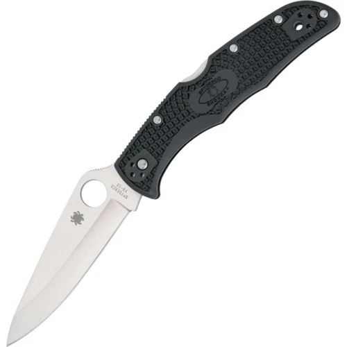 Spyderco Endura 4 C10PBK 3.75" VG‑10 plain blade with black FRN handle