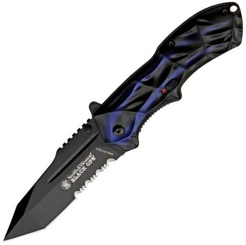 Smith & Wesson Black Ops - Blue/Blk Aluminum (3.5" 4034 SS) SWBLOP3TBLS