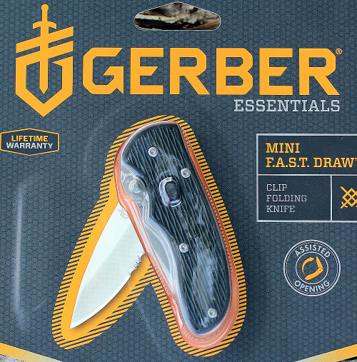 Gerber Mini F.A.S.T. Draw., 3" Closed, Combo Edge