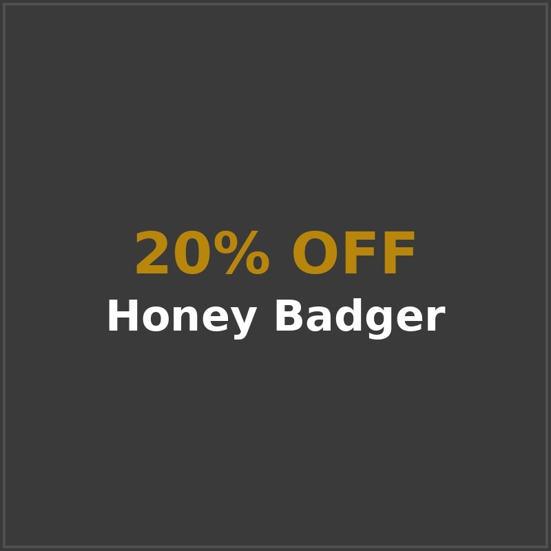 20% off Honey Badger knives, limited-time discount