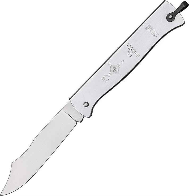 Douk-Douk El Baraka Folder, Carbon Steel, Silver Finished Folded